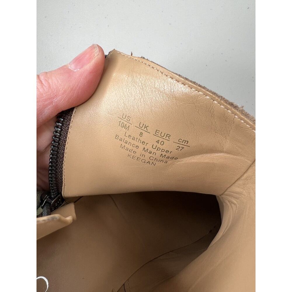 Franco Sarto Keegan Boot Brown Leather Bootie Women’s Size 10 - Picture 6 of 8